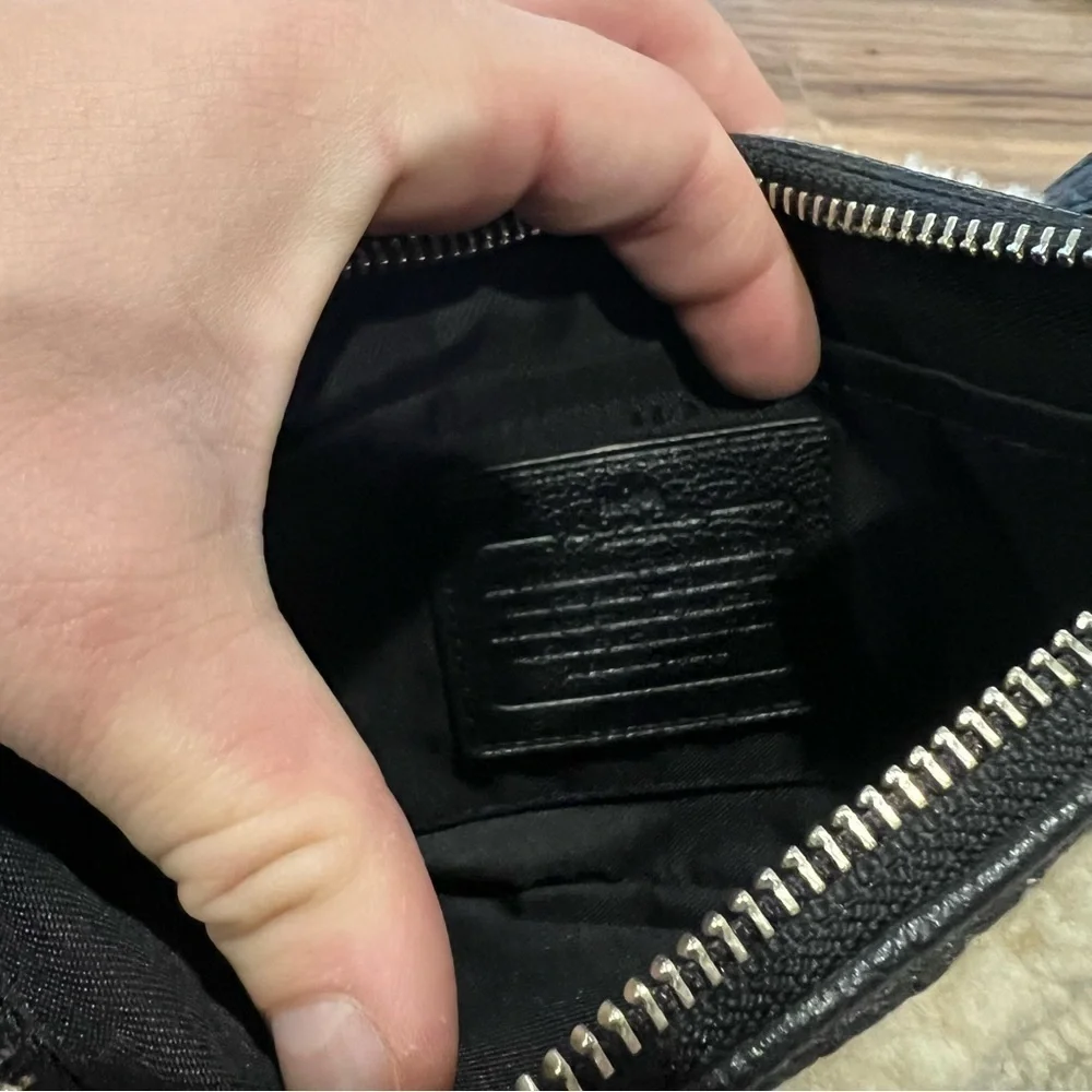 COACH Shearling Leather Rhyder Pochette Crossbody Bag